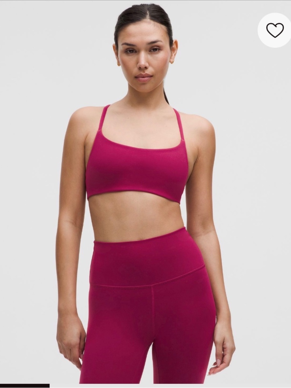 Lululemon Wonder train strappy racer bra